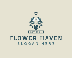 Flower Shovel Landscaping logo design