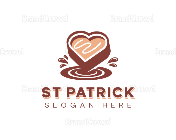 Dessert Chocolate Heart Logo