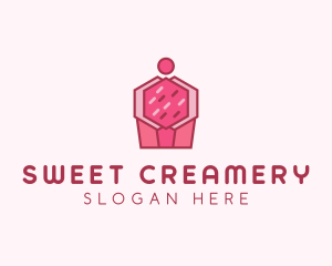 Cupcake Pastry Dessert logo design