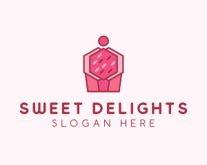 Cupcake Pastry Dessert logo design