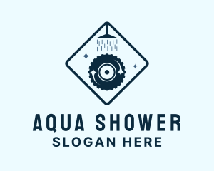 Shower - Tire Shower Clean logo design