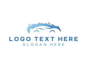 Clean - Blue Car Cleaning logo design