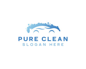 Blue Car Cleaning logo design