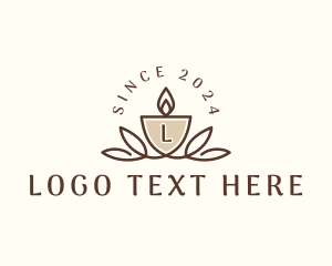 Candlelight - Candle Spa Wellness logo design