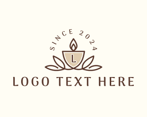 Home Decor - Candle Spa Wellness logo design