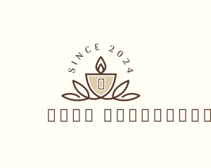 Candlelight - Candle Spa Wellness logo design