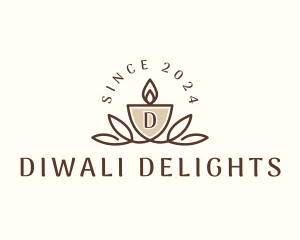 Diwali - Candle Spa Wellness logo design