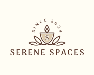 Candle Spa Wellness logo design