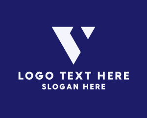 Triangle - Creative Agency Letter V logo design