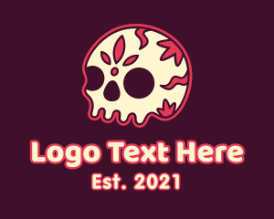 Tapas Bar - Decorative Dead Skull logo design