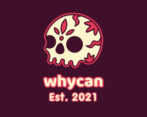Halloween - Decorative Dead Skull logo design