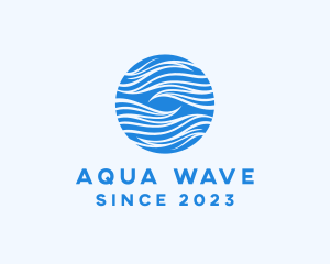 Blue Abstract Waves logo design