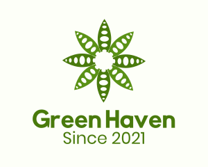Green Garden Leaf logo design