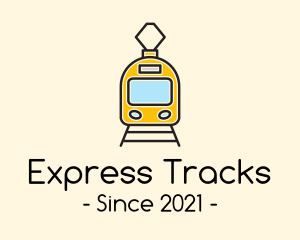 Train Railway Transit logo design