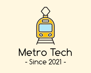 Metro - Train Railway Transit logo design