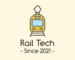 Train Railway Transit logo design