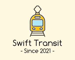 Transit - Train Railway Transit logo design
