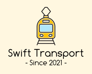 Train Railway Transit logo design