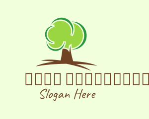 Green Eco Tree logo design