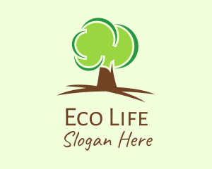 Green - Green Eco Tree logo design