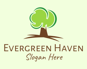 Tree - Green Eco Tree logo design