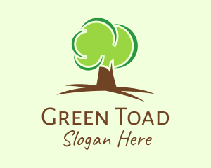 Green Eco Tree logo design