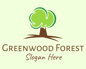 Forestry - Green Eco Tree logo design