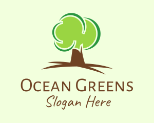 Green Eco Tree logo design