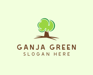 Green Eco Tree logo design