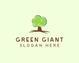 Green Eco Tree logo design