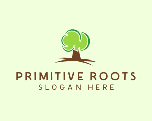 Green Eco Tree logo design