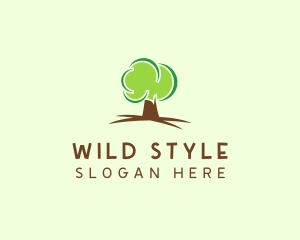 Green Eco Tree logo design