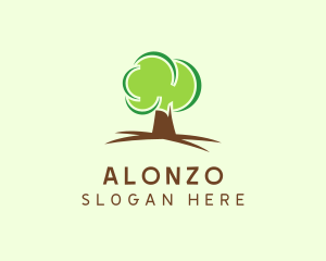 Green Eco Tree logo design