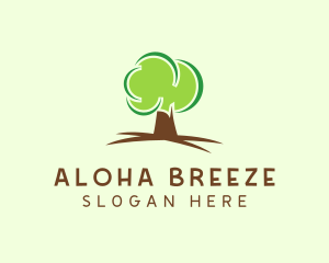 Green Eco Tree logo design