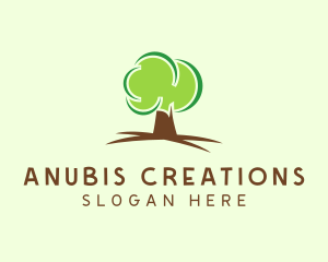 Green Eco Tree logo design