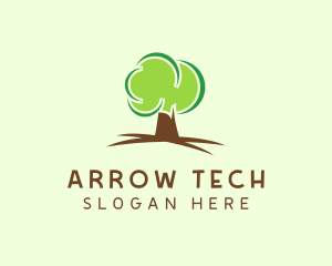 Green Eco Tree logo design