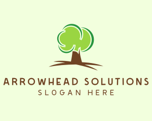 Green Eco Tree logo design