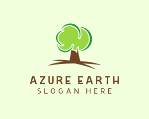 Green Eco Tree logo design