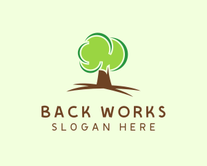 Green Eco Tree logo design