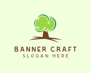 Green Eco Tree logo design