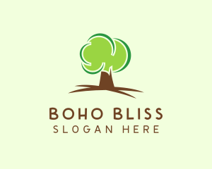 Green Eco Tree logo design