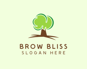 Green Eco Tree logo design