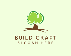 Green Eco Tree logo design