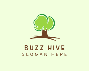 Green Eco Tree logo design