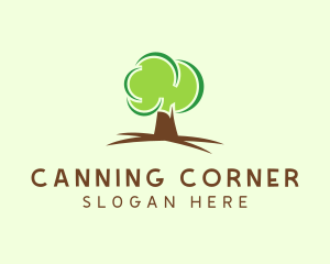 Green Eco Tree logo design