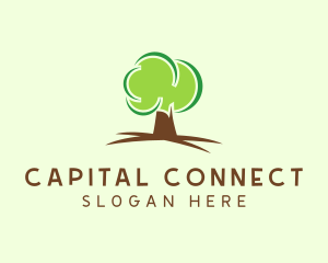 Green Eco Tree logo design