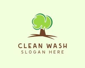 Green Eco Tree logo design