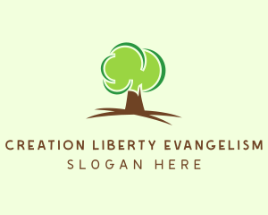 Green Eco Tree logo design