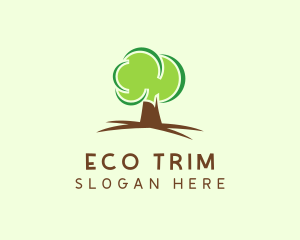 Green Eco Tree logo design