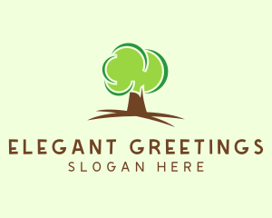 Green Eco Tree logo design